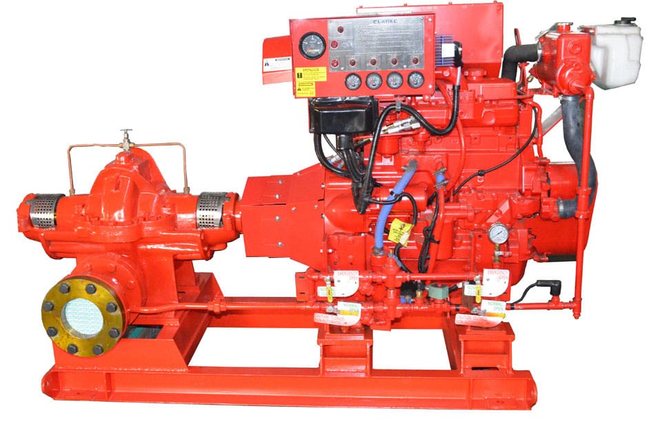 Contractor variant pompa kebakaran dengan diesel engine driver